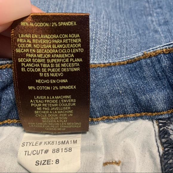 Kut from the Kloth Straight Pencil Jean Skirt Sz:8 - Picture 7 of 8